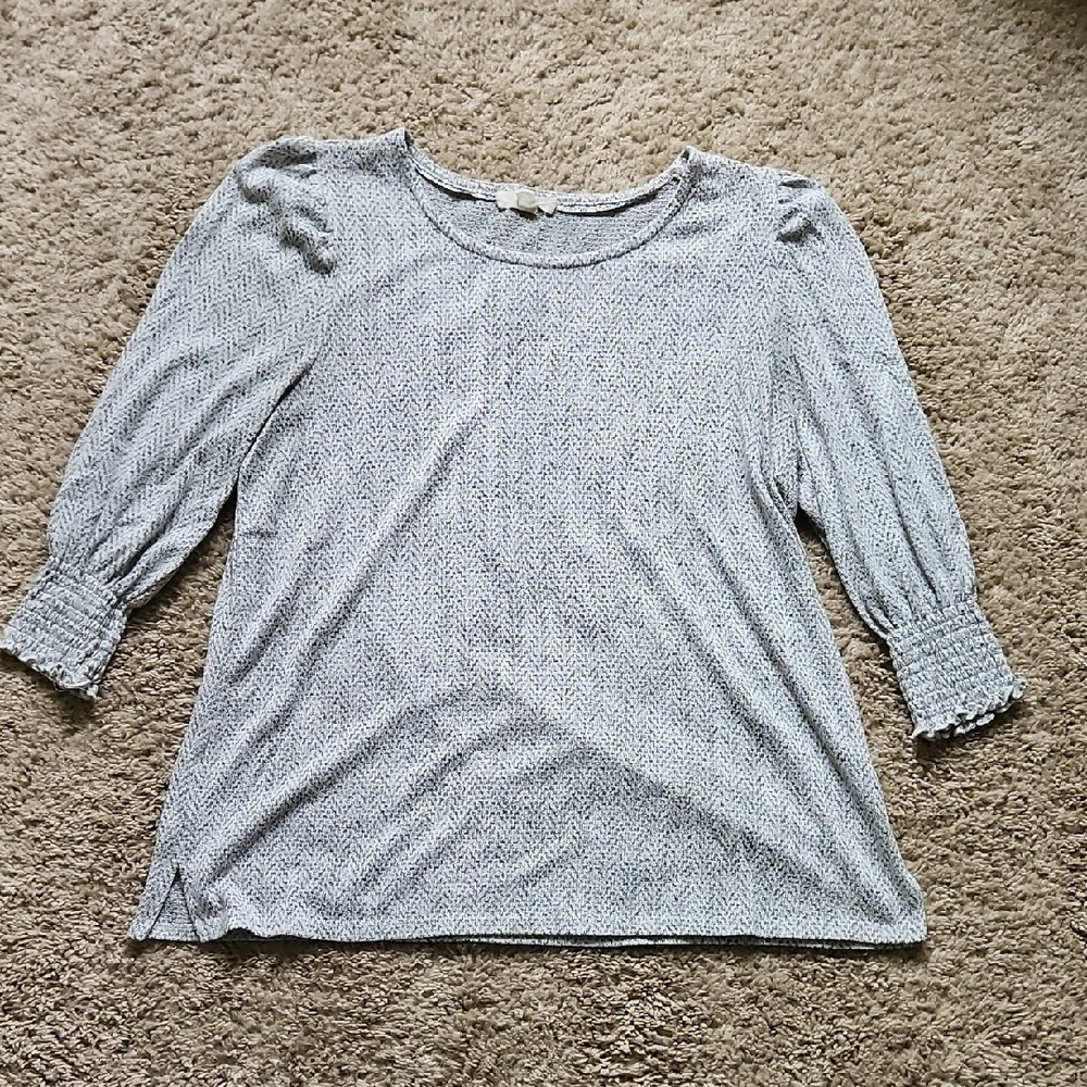 Peyton Primrose Gray Women's Top, Size L